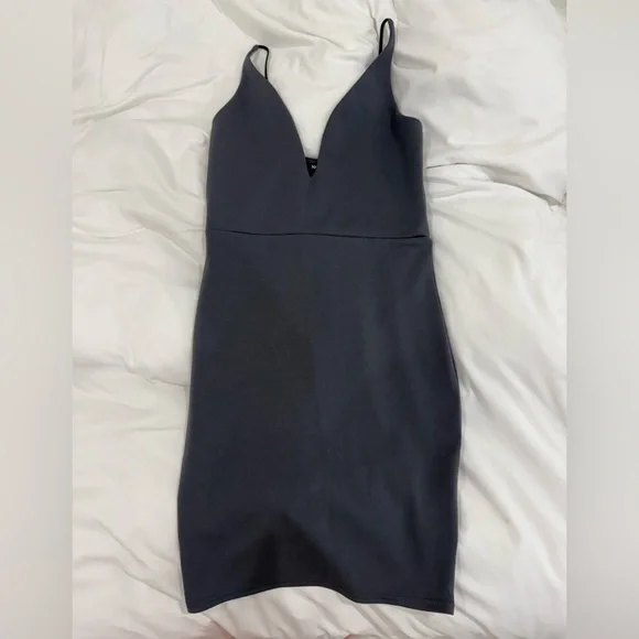 dark gray bodycon dress Grey Rib Knit Midaxi Bodycon Dress